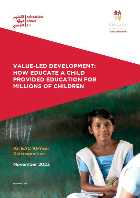 Cover for Value-Led Development: How Educate A Child Provided Education for Millions of Children